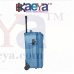 OkaeYa Safari Fabric 75 cms Blue Soft Side Suitcase (RAIL 2W 75 BLUE)